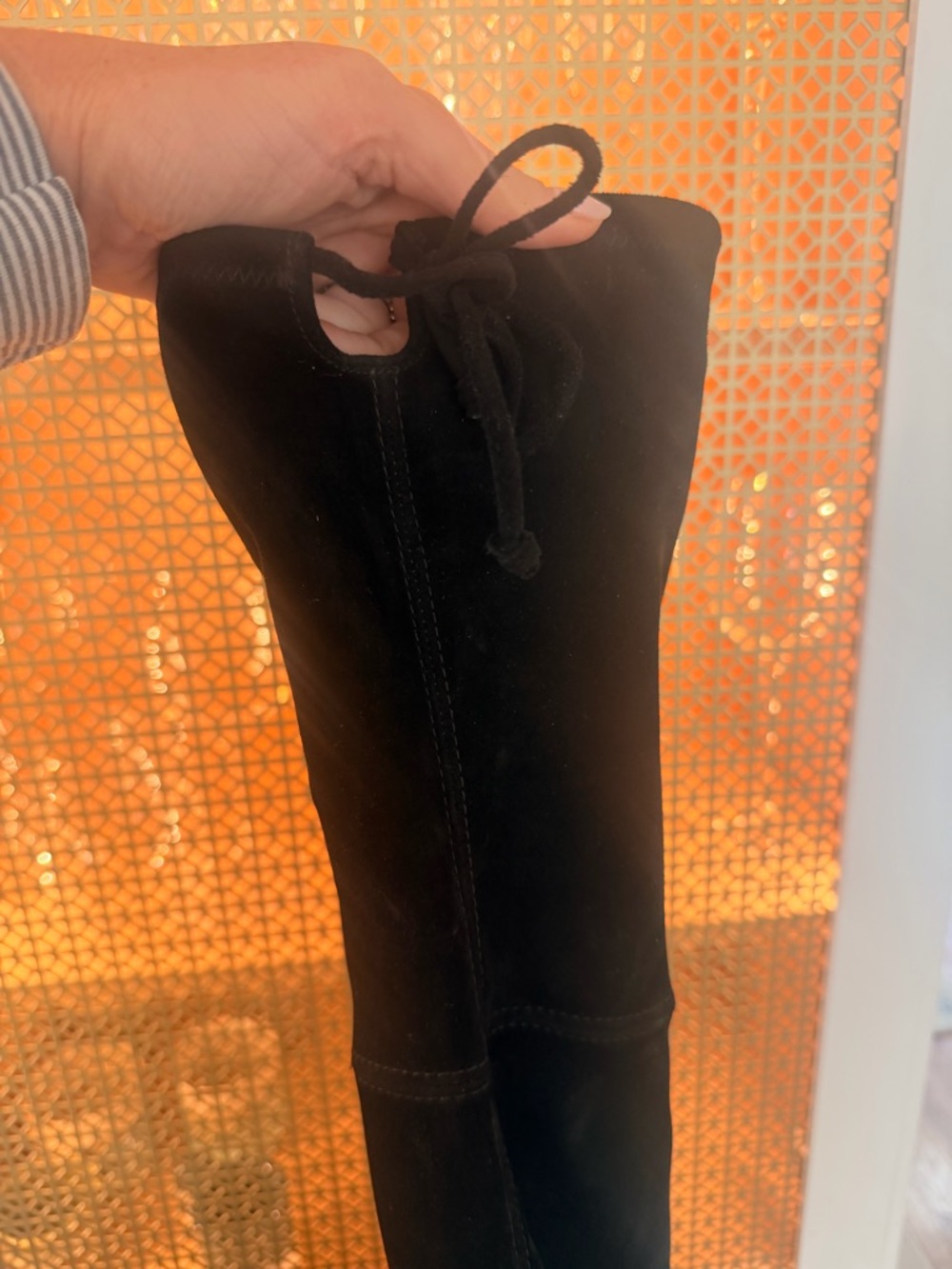 Stuart Weitzman Charolet Lucite Suede Over The Knee Thigh High Boots!EUC size 9! - Picture 6 of 7